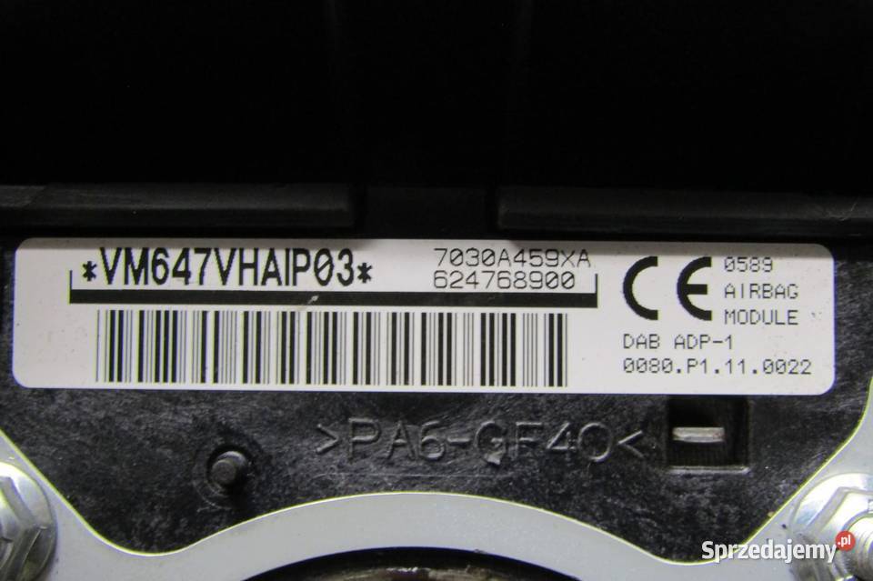 PODUSZKA POWIETRZNA AIRBAG KIEROWCY MITSUBISHI sprzedam