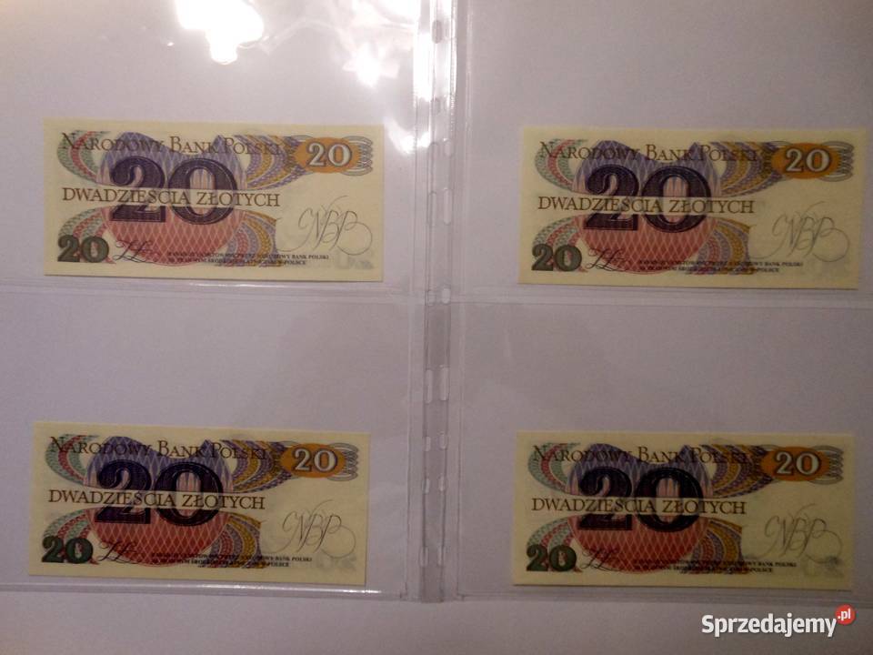 Cztery nowe banknoty z kolejnymi numerami Bukowo