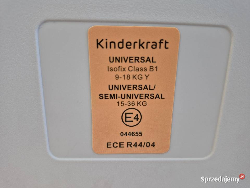 Fotelik samochodowy KINDERKRAFT ONETO3 936 szary/srebrny