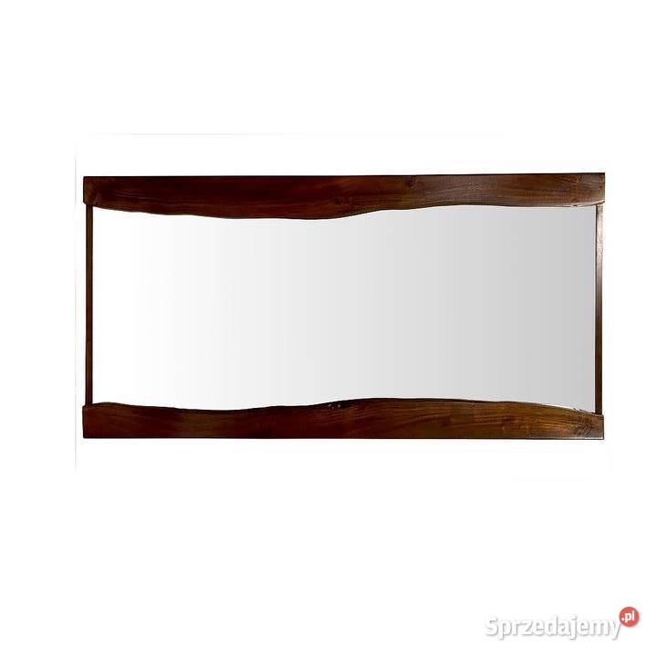 Drewniane duże lustro 180x90 brązowe lubelskie Lublin sprzedam