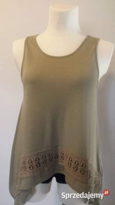 Bluzka tunika Rainbow khaki z koronką r 384042 Pszczyna sprzedam