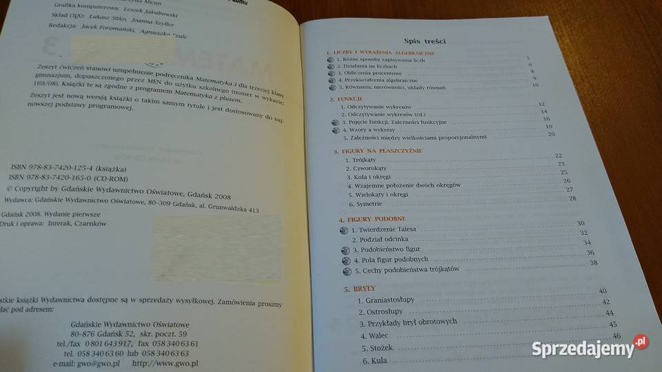 Matematyka z plusem 3 zeszyt ćwiczeń Dobrowolska Gdańsk