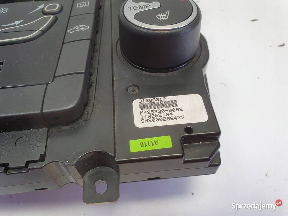 PANEL KLIMATYZACJI Volvo S60 II V60 I Nawiewu Części samochodowe Rudka