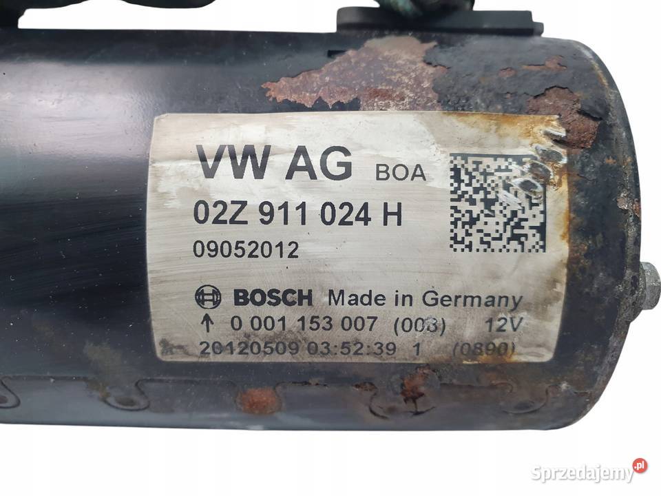 ROZRUSZNIK Audi A1 16 TDI 02Z911024H 09052012 Chełm