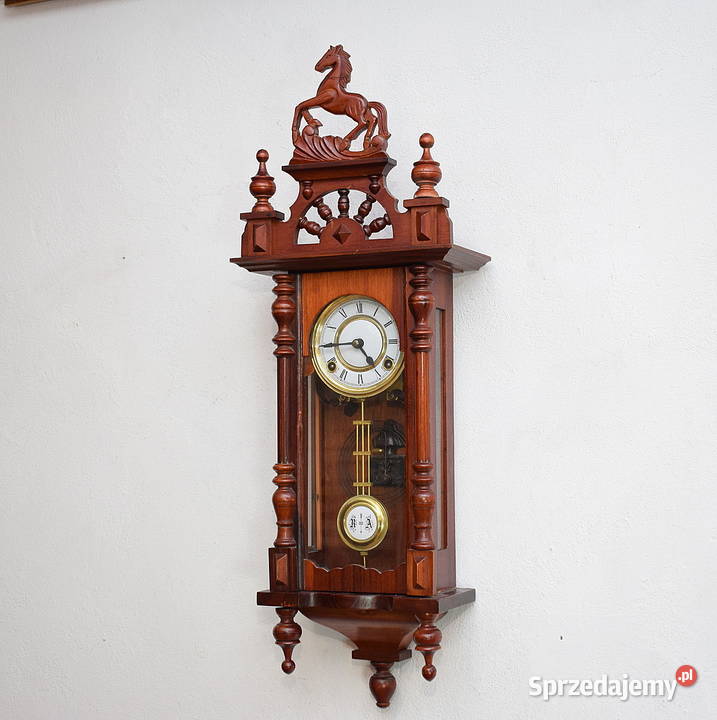 Zegar wiszący sprawny z koniem wysyłam dolnośląskie Świdnica