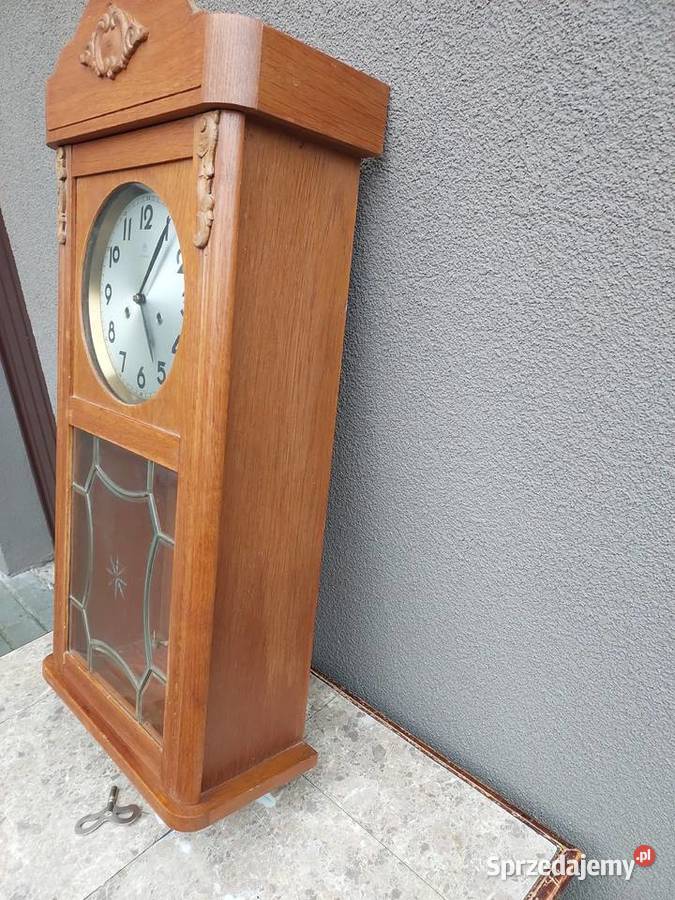 Stary zegar ścienny Junghans 1952r sprawny film Tczew