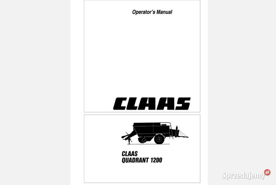 Claas Quadrant 1200 instrukcja obsługi motoryzacja, transport Kielce