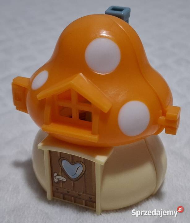 Domek Smerfów grzybek smerfny muchomorek Kinder Czeladź