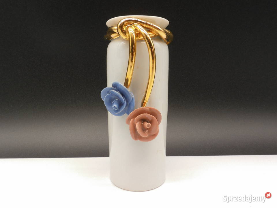 Wazon wazonik porcelanowy wyprodukowany firmę Raszków