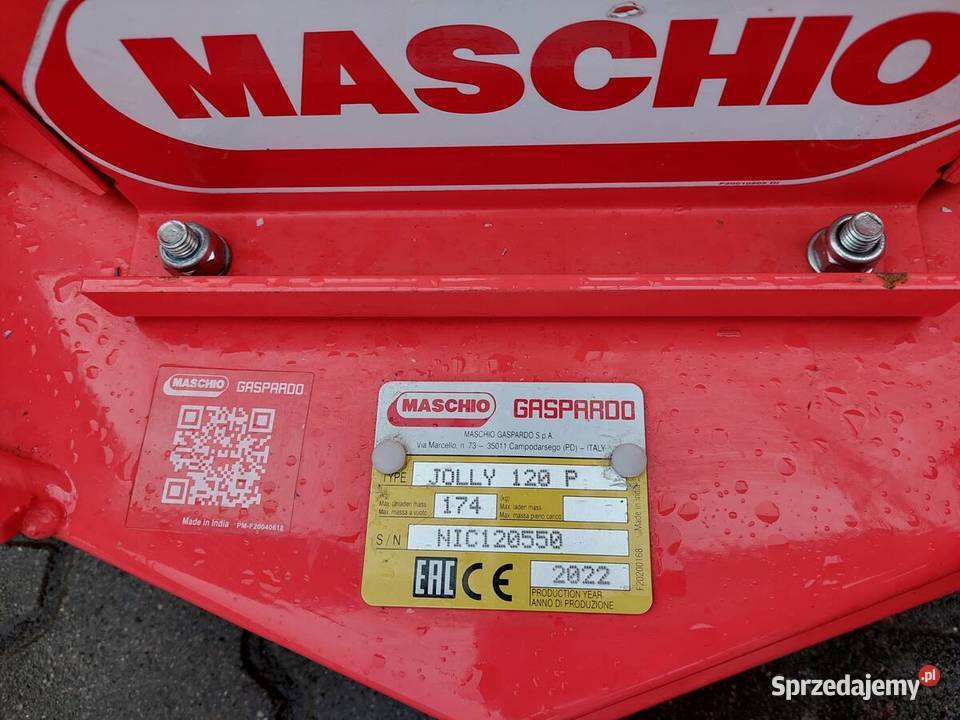 Kosiarka pielęgnacyjna Maschio Jolly 120 do Pozostałe wielkopolskie sprzedam