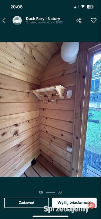 Mobilna Sauna Laznia z Cedru pod kat B piec Konstancin-Jeziorna