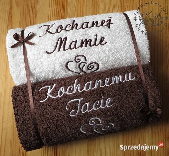 Haftowany ręcznik PREZENT na ŚLUB rocznicę kujawsko-pomorskie Toruń