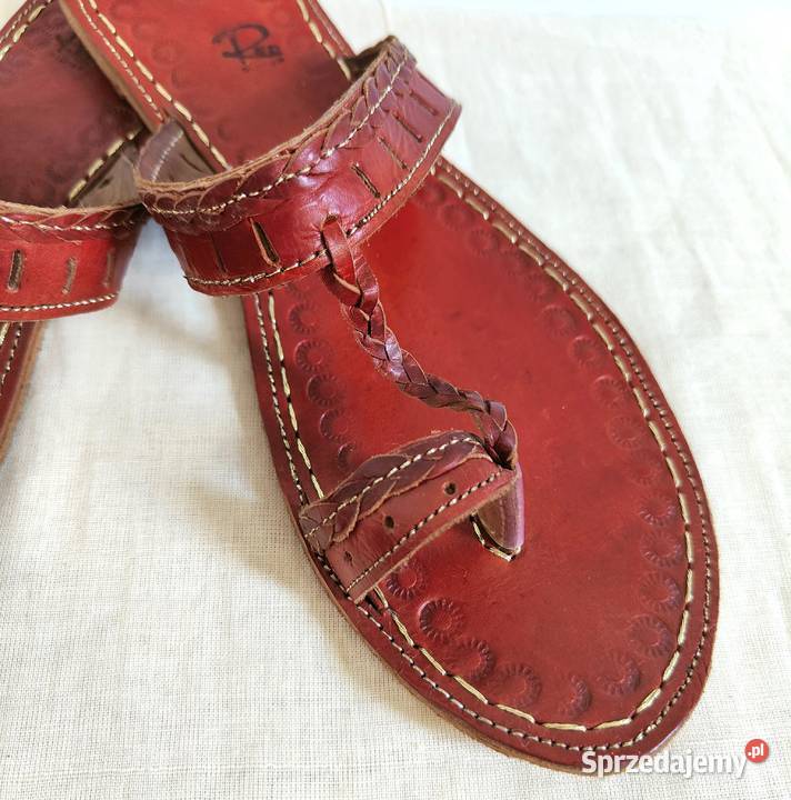 KOHbr Skórzane japonki kohalpuri 39 brązowe zachodniopomorskie Szczecin