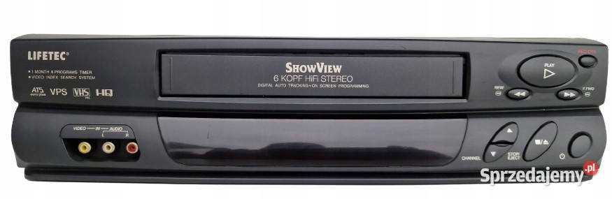 Video magnetowid Lifetec LT8950 6 head VHS Międzychód