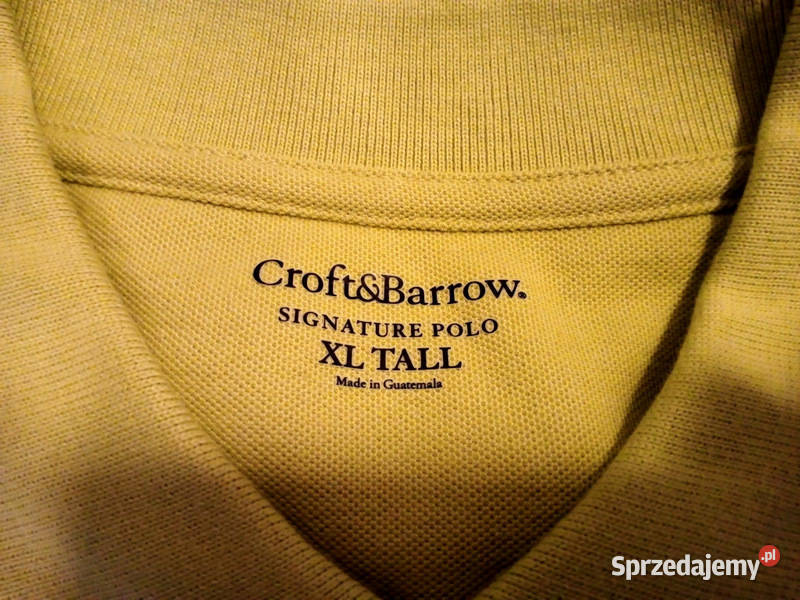 Polo Męskie CROFT BARROW USA XL Duża Odzież codzienna Mielec