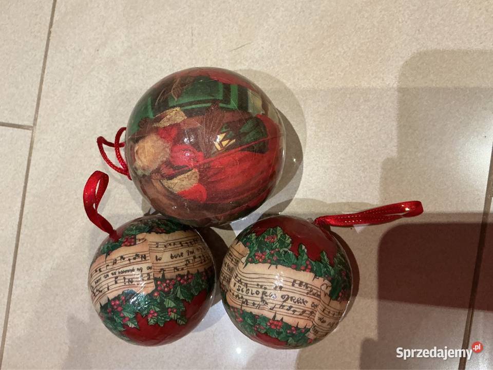Bombki Decoupage 3 Boże Narodzenie lubuskie Nowa Sól