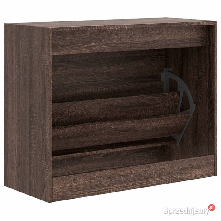 Szafka na buty brązowy dąb 80x34x63 WM839965