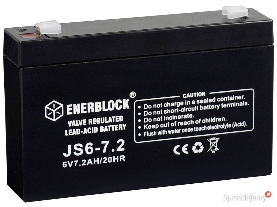 Akumulator ENERBLOCK AGM JS672 6V 72 Ah