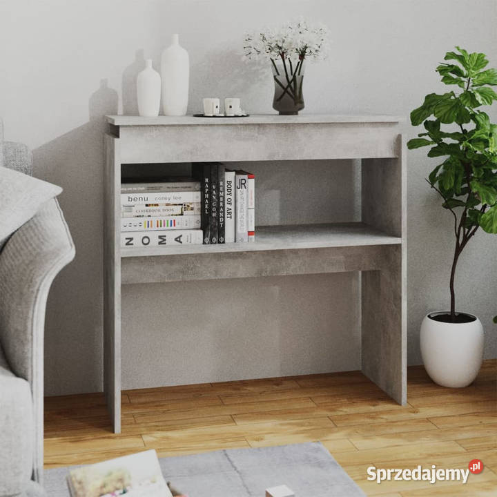 Stolik konsolowy szarość betonu 80x30x80 Warszawa