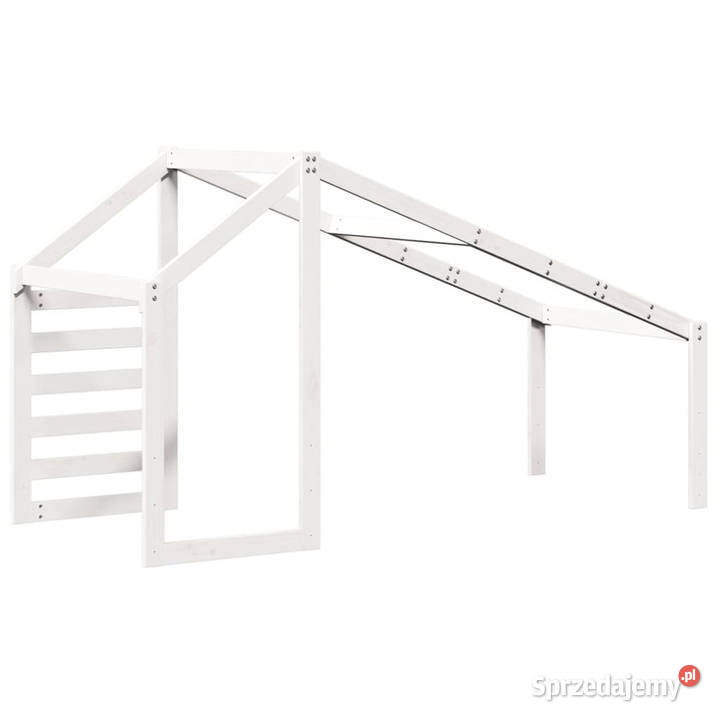 Daszek do łóżka dziecięcego biały 188x97x113