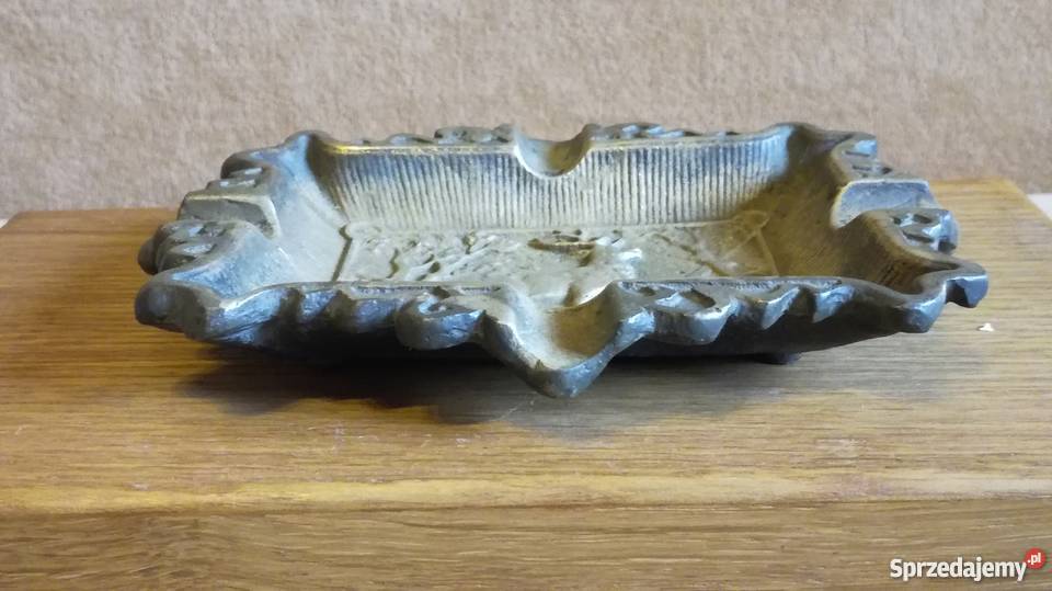 Stara popielnica paterka mosiądz opolskie Nysa