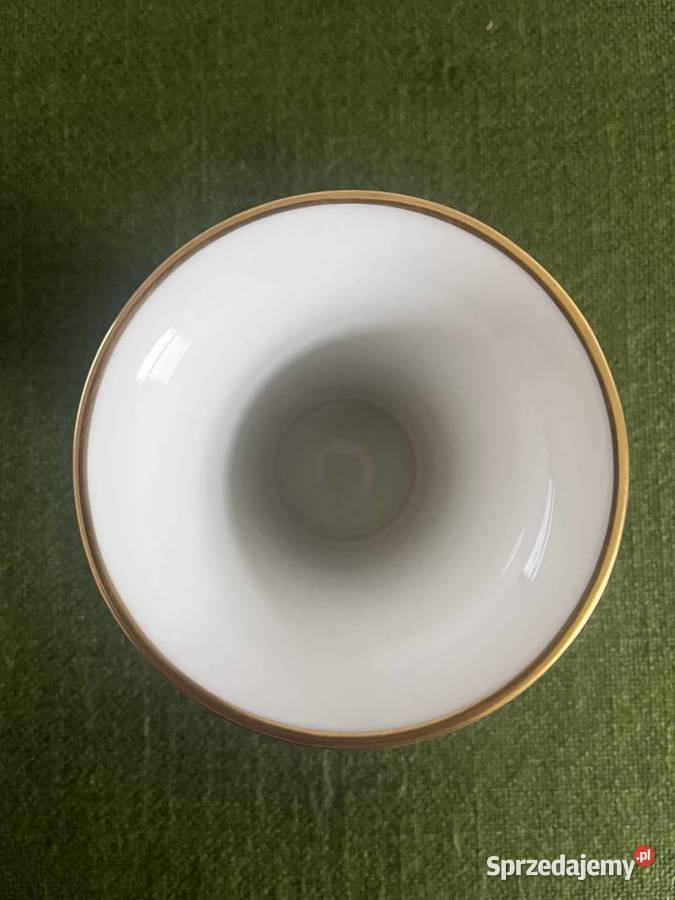 Wazonik AK Kaiser kwiaty złote zdobienia 12 Nowy Sącz