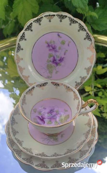 ROYAL ALBERT Sweet Violets kolekcjonerskie Trio sprzedam