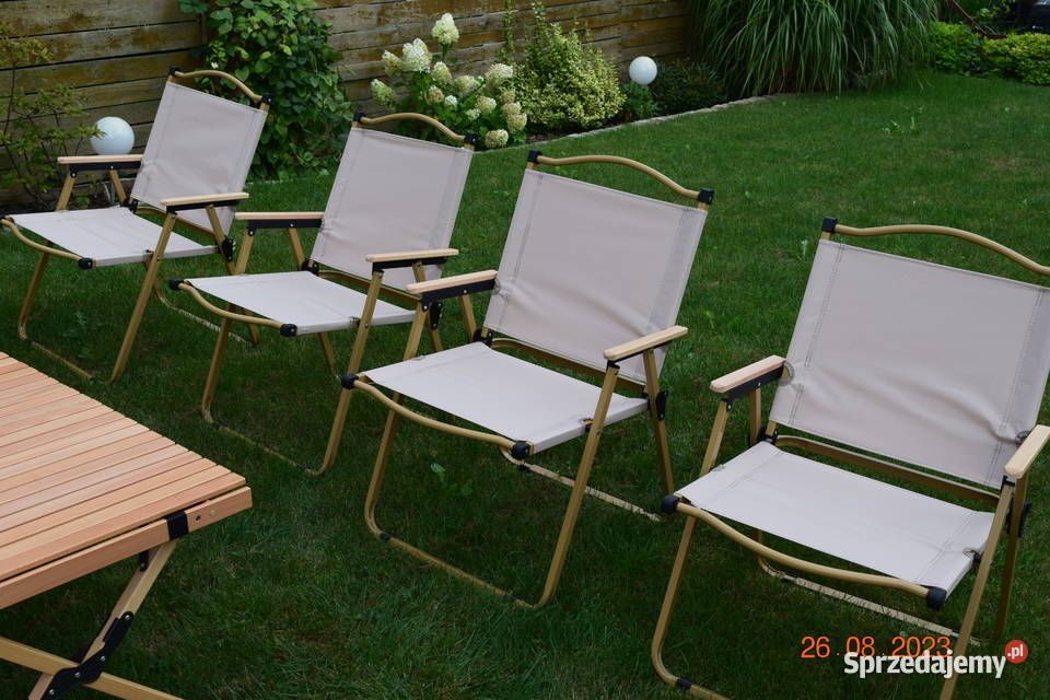 krzesło składane turystyczne campingowe jasny Bosutów