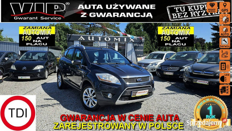 Ford Kuga SPRZEDANY 20 TDCI Bezkluczykowy Navi SUV Świdnica