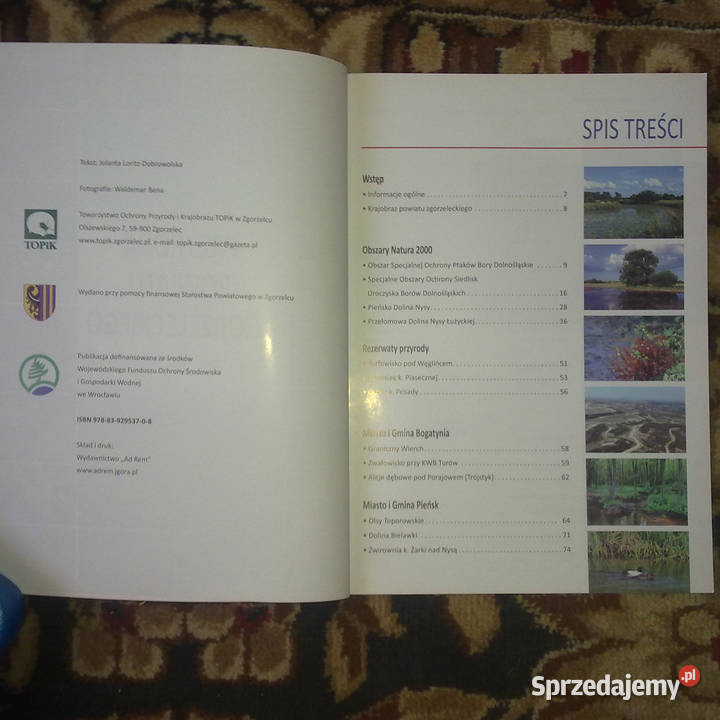 Książka Przyroda powiatu Zgorzeleckiego Rok wydania 2014 Warszawa sprzedam