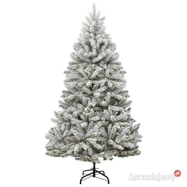 vidaXL Sztuczna choinka zawiasowa ośnieżona 180 mazowieckie Warszawa