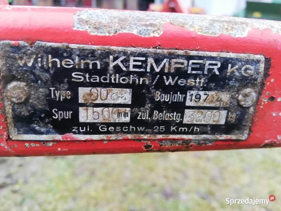 Oś hamowana do przyczepy na kołach balkonowych mazowieckie Szydłowiec