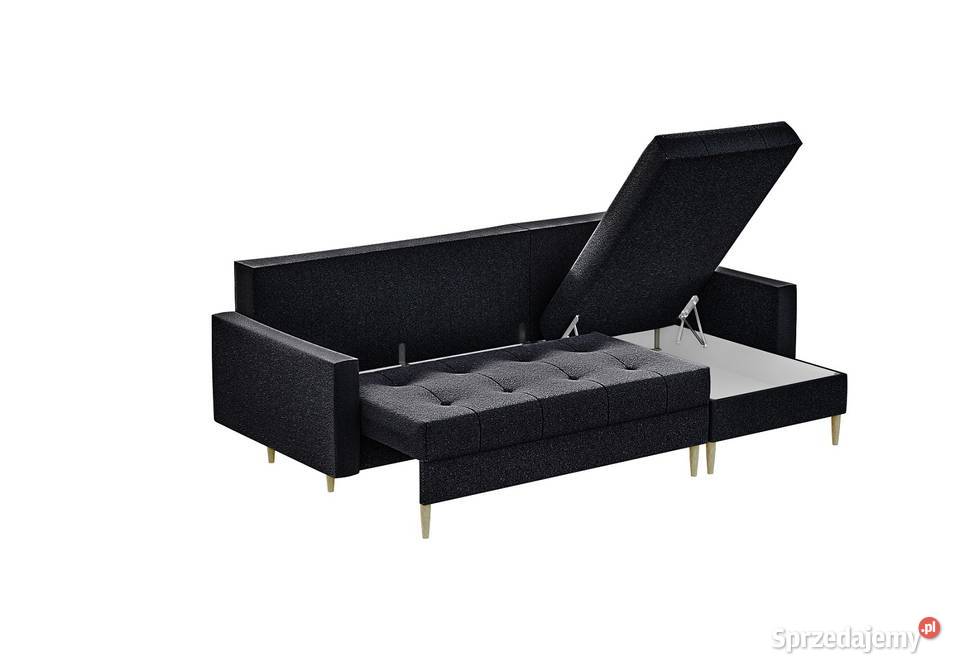 Narożnik skandynawski rozkładany z funkcją Komplety wypoczynkowe