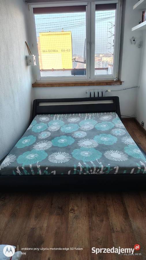 Łóżko z Eco skóry z oświetleniem śląskie Sosnowiec