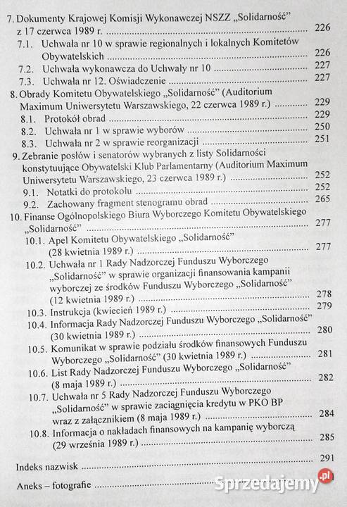 Wybory 1989 Tom 1 Solidarność Inka Słodowska Pozostałe Chełm sprzedam