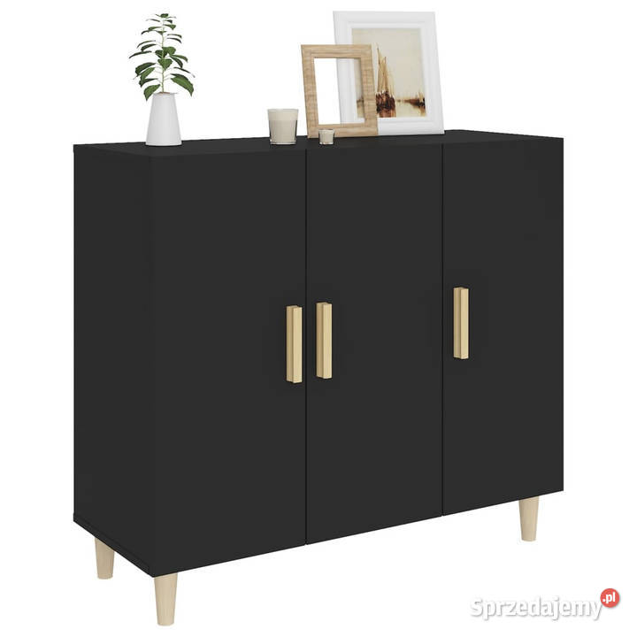 Szafka czarna 90x34x80 materiał drewnopochodny Warszawa