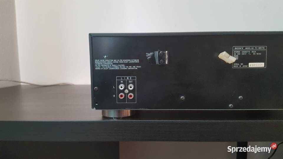 SONY STEREO CASETTE DECK TCWR770 małopolskie Nowy Sącz