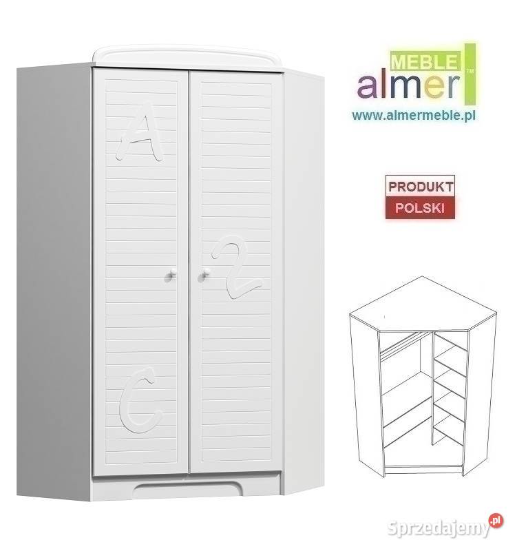 SCHOOL N28 szafa narożna dziecięca 95x95 w192