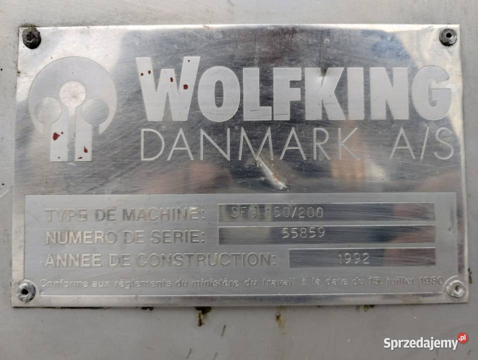 Wilk do mięsa mrożonego Wolfking SFG 850200 Krynica-Zdrój