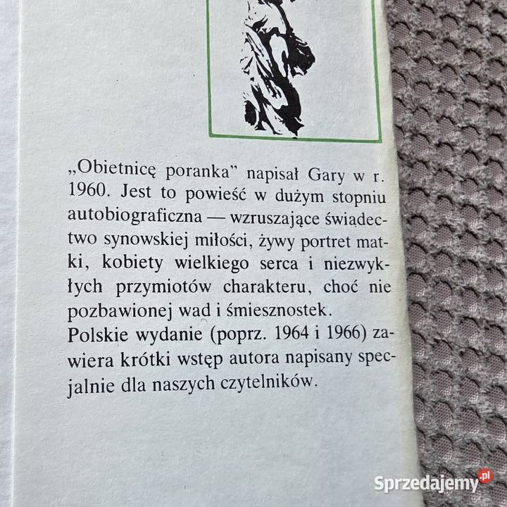 Romain Gary Obietnica poranka małopolskie Kraków