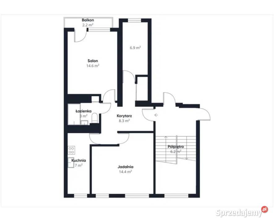 Rodzinne mieszkanie 3 pokoje i balkon oś Liczba pokoi 3 Wadowice