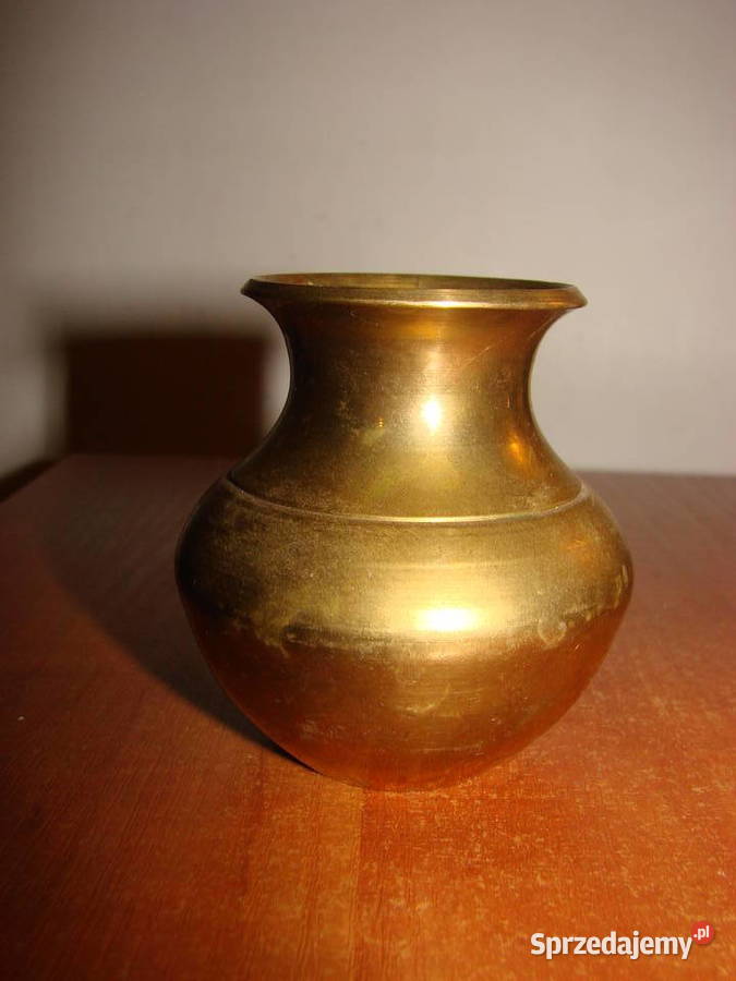 mosiężny wazonik Pruszcz Gdański