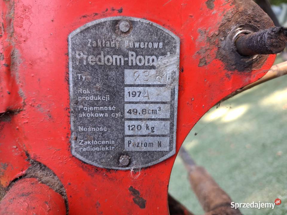 Komar Sport 2361 1974r Dokumenty na zabytek Romet Skoczów sprzedam