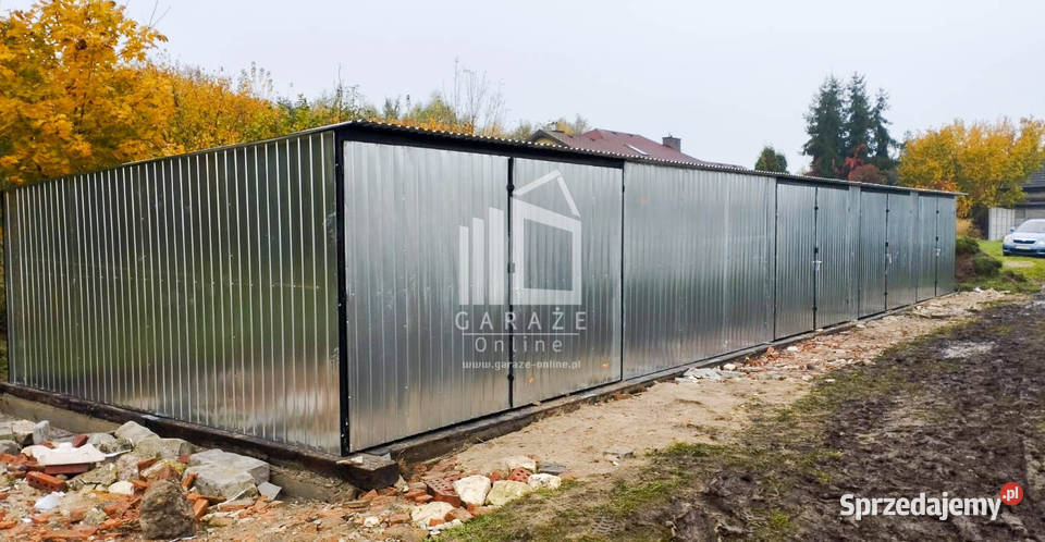 GARAZ BLASZANY RZĄD 175m x 5m 4x Brama ocynk Poznań sprzedam