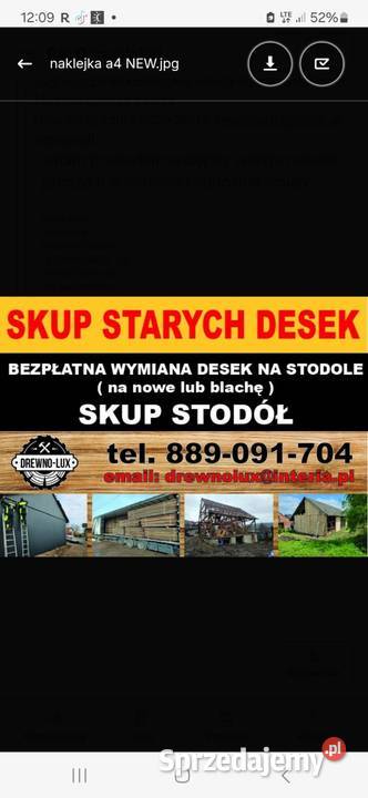 Skup starych desek skup starego drewna skup Tymbark