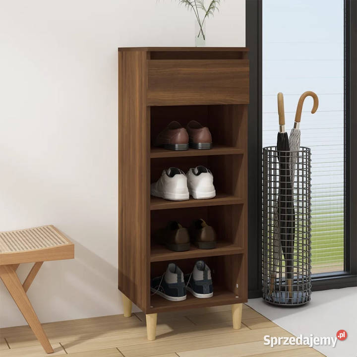 Szafka na buty brązowy dąb 40x36x105 WM819779 Warszawa