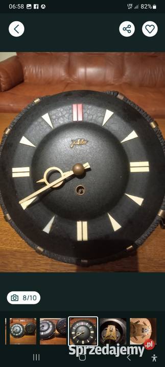 Zegar zegary Jubiler PRL Vintage Toruń