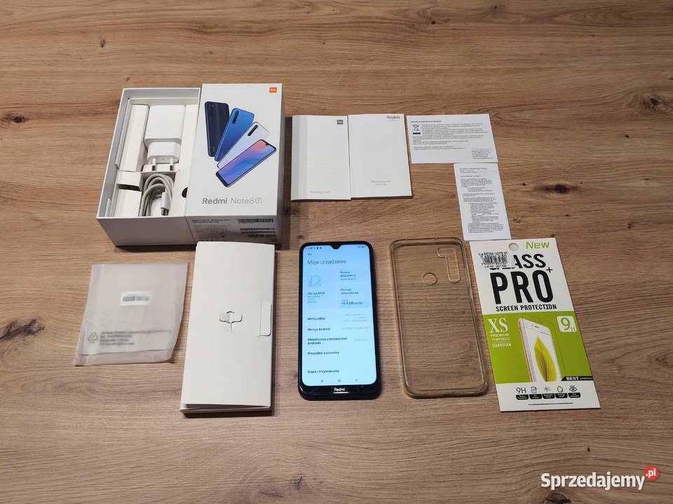Telefon XIAOMI REDMI NOTE 8T pudełko szkło etui łódzkie Łódź