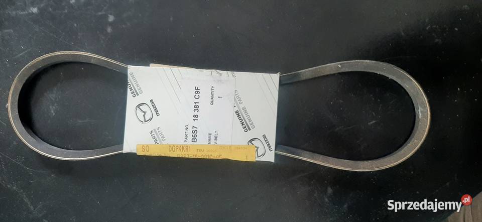 Pasek oryginał oem b6s7 18 381 c9f mazda 323f Dąbrowa Tarnowska