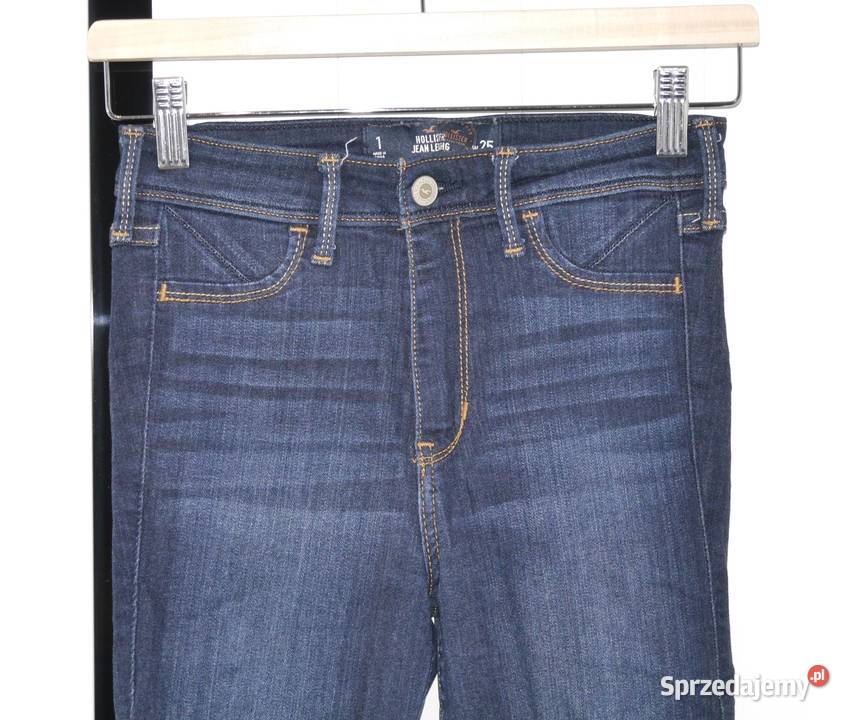 Hollister świetne spodnie rurki zameczki 34 XS Wrocław sprzedam